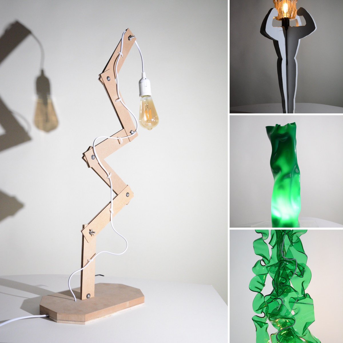 Lamp Designs by our Year 12 3D design students #OratoryEndeavour