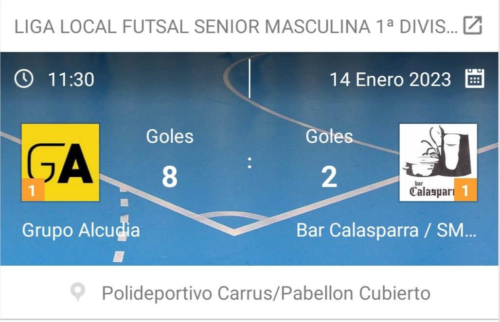 𝐉𝐎𝐑𝐍𝐀𝐃𝐀 𝟏𝟑 | ¡Victoria que sirve para recortar puntos al líder de la liga!

¡Nuestros guerreros alcudianos firman un partido muy completo para ganar 8-2 al <a href="/CJALTABIX/">BARCALASPARRA/BREAKINGBURGER/CJ.ALTABIX</a> acusando la relajación al final!

⚽⚽⚽⚽ Josevi
⚽⚽ Pitu
⚽ Jandro 
⚽ Alex 

#VamosAlcudia