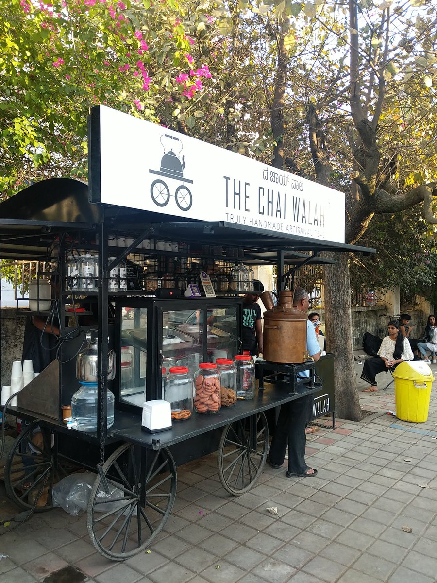 pshan's tweet photo. Reinventing the roadside tea kadai #HSR #27thMain https://t.co/6Lj9Qr913y