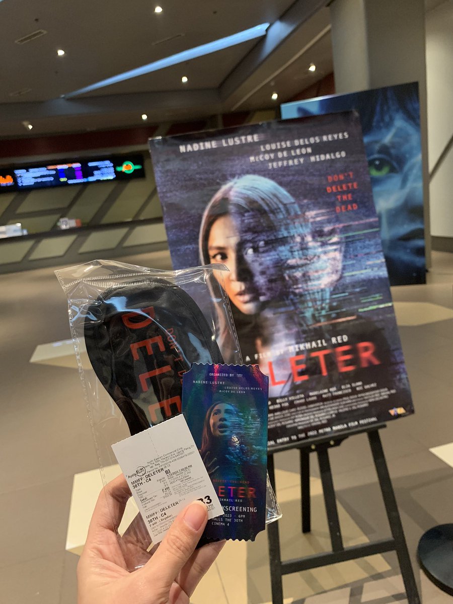 Aubreeeeeyy's tweet photo. HALO-HALONG EMOSYON!!!! Super thank you Mam @1992OliviaMarie and @NaddictsOfc2 Fam!! Finalllyyy!! #DELETERBlockScreening 🖤🖤🖤🖤🖤 Deleter still showing in Cinemas! 🎞🎥 https://t.co/ZxYmQI0p6S