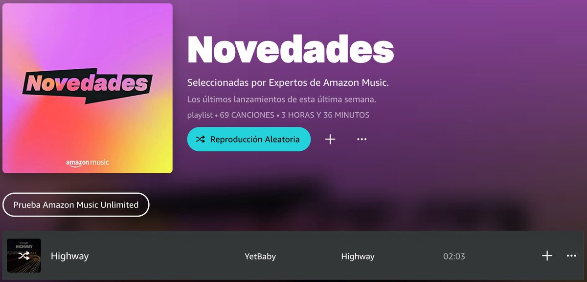 Spryred's tweet photo. Estamos en plena ebullición y el #beat #lofi "Highway" de #YetBaby ya está en la playlist "Novedades" de @amazonmusic... Dale una escucha:
👉 https://t.co/gZIXqZlImr https://t.co/7XPeoGc6yG