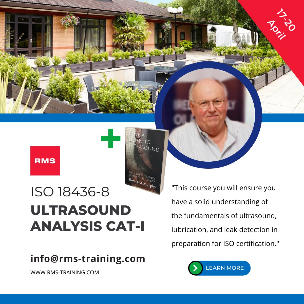 RMS_Ltd_UK's tweet photo. NEW DATES: Join senior trainer Tom Murphy from 17-20 April or 11-14 September at the Novotel in Worsley for the 4-day CAT-I Ultrasound Analysis. Students will also recieve Tom's new interactive book, 'Have a listen to #ultrasound'. Registration now open: https://t.co/Cs8IZ0rAWs https://t.co/4ZtKmcGwzy