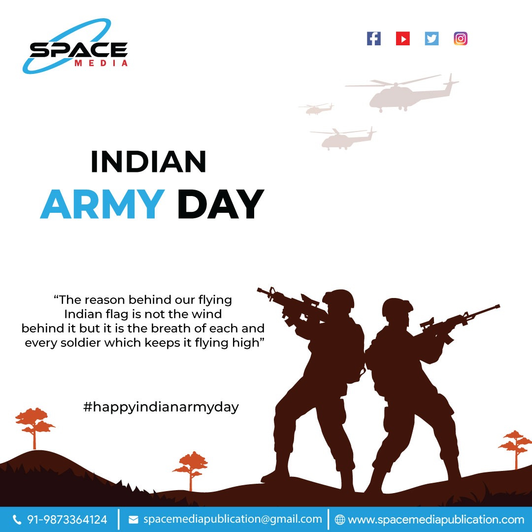 “Let us take inspiration from our brave soldiers to always contribute to the development and growth of nation…. Have a Happy Army Day.”

#india #army #indianarmy #Jawans #army #armylover #armystrong #Salute #SupportIndianArmy #JaiHind  #indianarmyday #IndianArmyPeoplesArmy