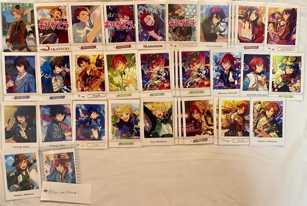 ka_waiikawaii's tweet photo. 【交換】あんスタ ぱしゃこれ  ぱしゃっつ クリアカード

譲:画像参照
求:朱桜司>>>>月永レオ
友)瀬名泉、氷鷹北斗

◇リトリン必読
◇郵送のみ(ポスト投函)
◇取引、メルカリ経験あり
◇1:2、箔⇄複数◎

検索からもお気軽にお声がけください🫶🏻

 #あん���タ交換
 #あんスタぱしゃこれ交換 https://t.co/WuFKiPpVSR