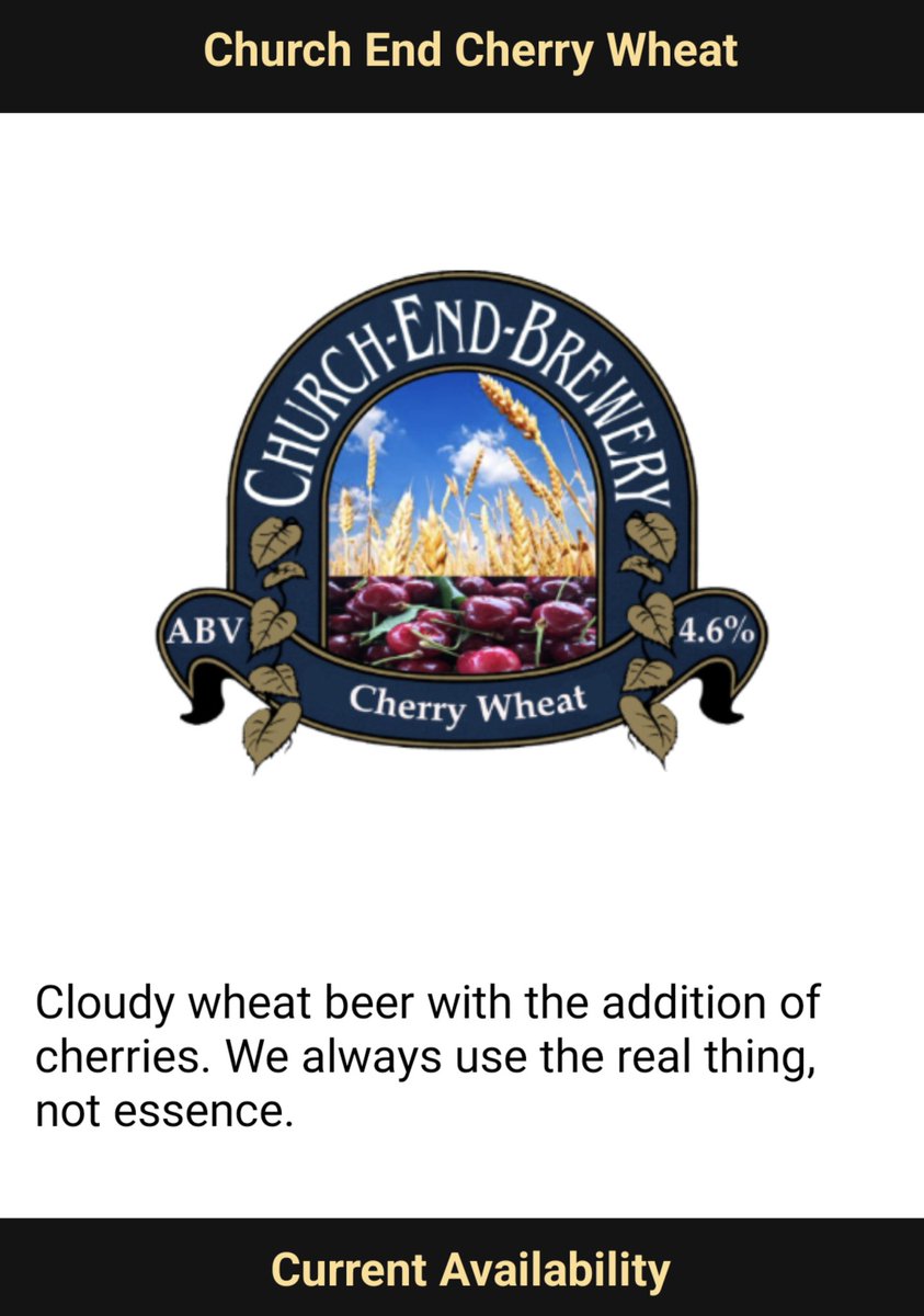 churchendbeer's tweet photo. It's on Cherry Wheat 🍒
4Pt Take Out Available now !
Come get it Now 🍺
#realales #cherrywheat #4pt #takeout https://t.co/Uxl0en9TDS