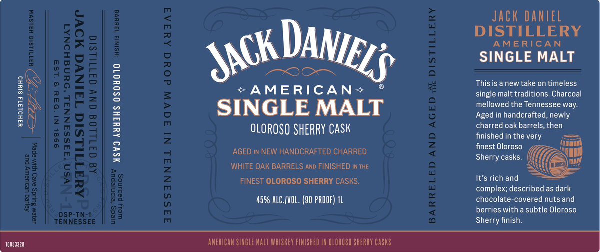 TheBourbonNews's tweet photo. New from @JackDaniels_US: American Single Malt, finished in Oloroso Sherry Casks.
#jackdaniels #americansinglemalt #whiskey #asmw https://t.co/QgcO4bh2xN