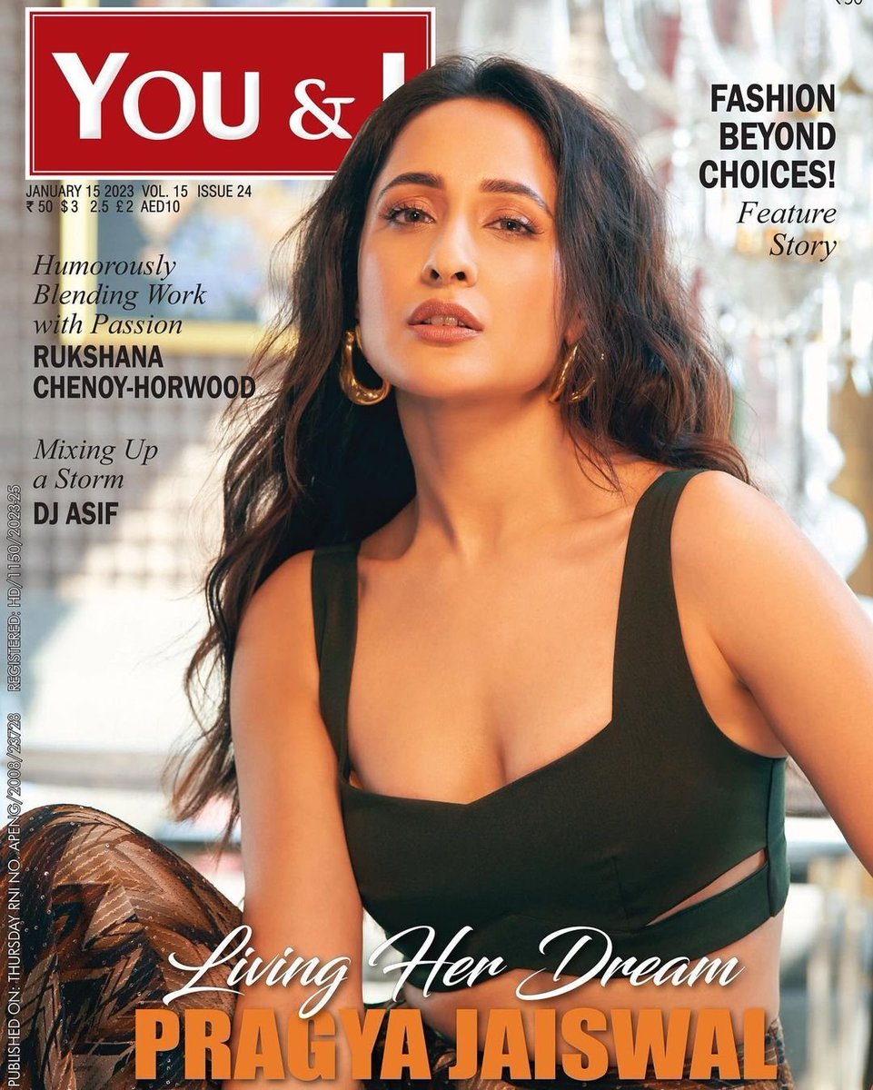 CelebBuzzIndia's tweet photo. @ItsMePragya gracing the Hyderbad edition of @youandimagazine https://t.co/KlHYdCyo2f