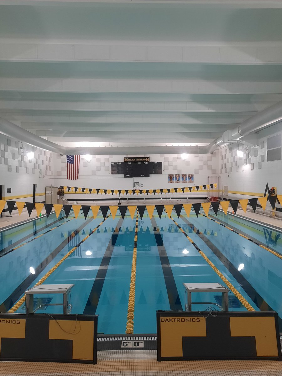 We are excited to be hosting the ORVC Swimming Championship today! The pool is ready for fast racing! #weRmilan