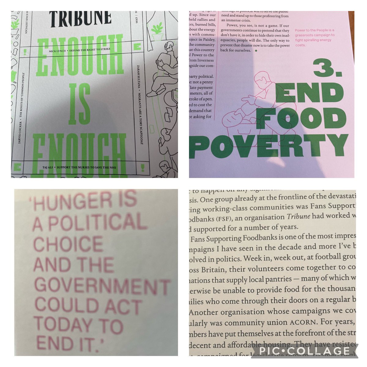 Wonderful to see a thing of rare beauty delivered courtesy of my local <a href="/CWUnews/">CWU</a> postie. 
The <a href="/tribunemagazine/">Tribune</a> this month featuring the <a href="/eiecampaign/">Enough is Enough</a> really is a work of art. Well done to <a href="/ronanburtenshaw/">Ronan Burtenshaw</a> &amp; the team.
It’s outstanding.
If you don’t subscribe your missing a trick.
