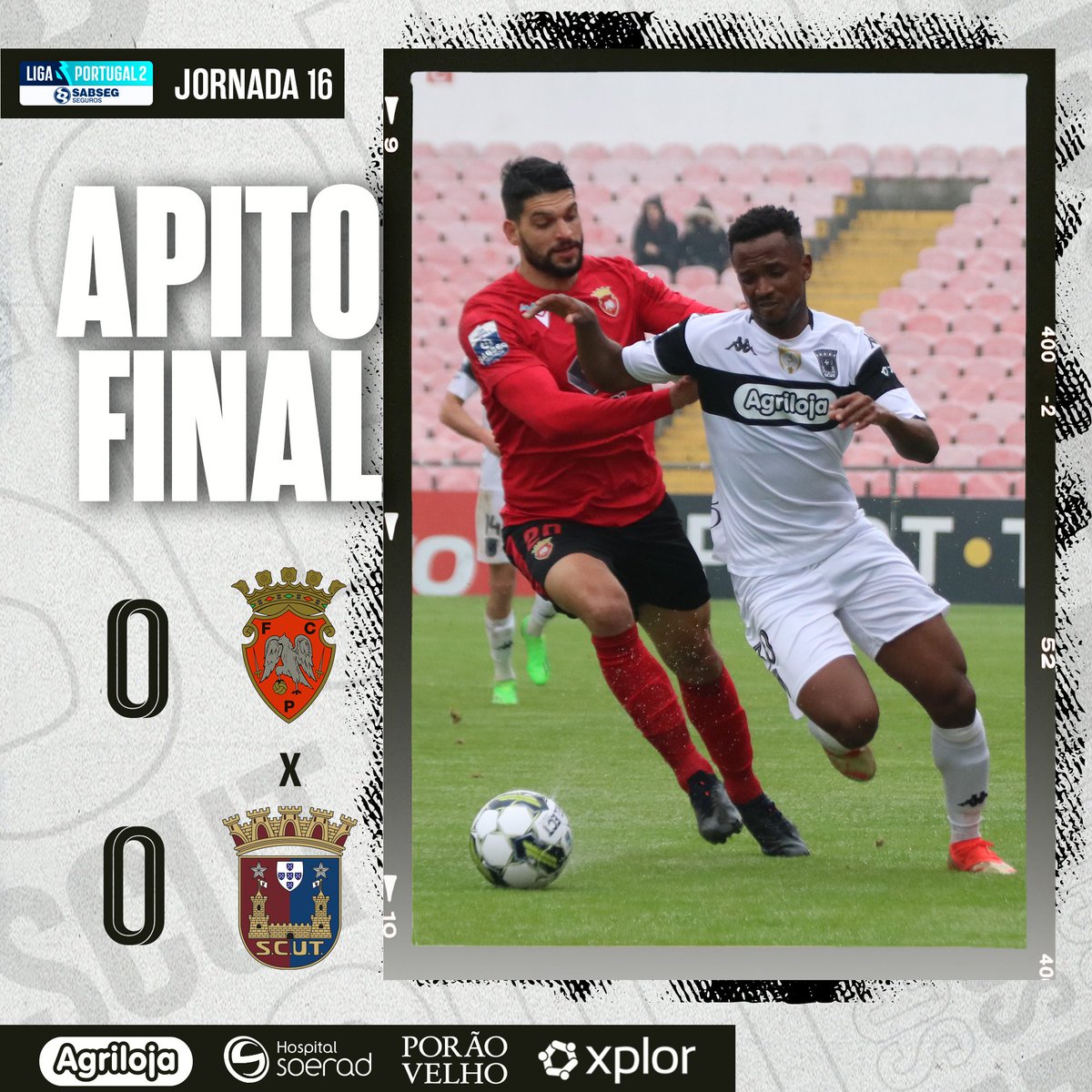 scu_torreense's tweet photo. #PENSCUT | ⏹️ Termina a partida no Estádio 25 de Abril com o Torreense a empatar sem golos diante do FC Penafiel. 

#ALinhaIntransponível #LigaPortugalSABSEG https://t.co/iQ1YBE7Etx