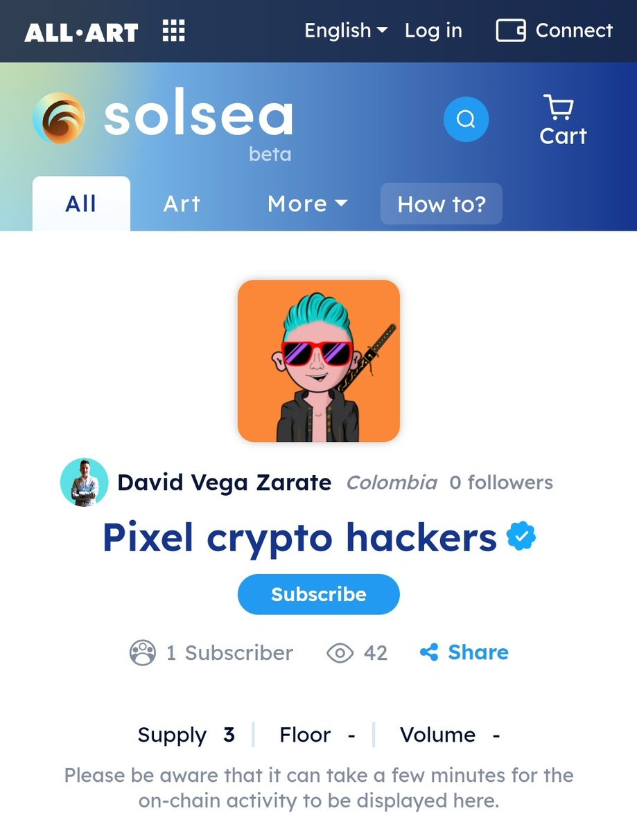 davenisc's tweet image. We have a verified collection of NFTs together with 2x1 Twitter verification

✅😎

#Solana #NFTs @juaNFT_ETH 🧐