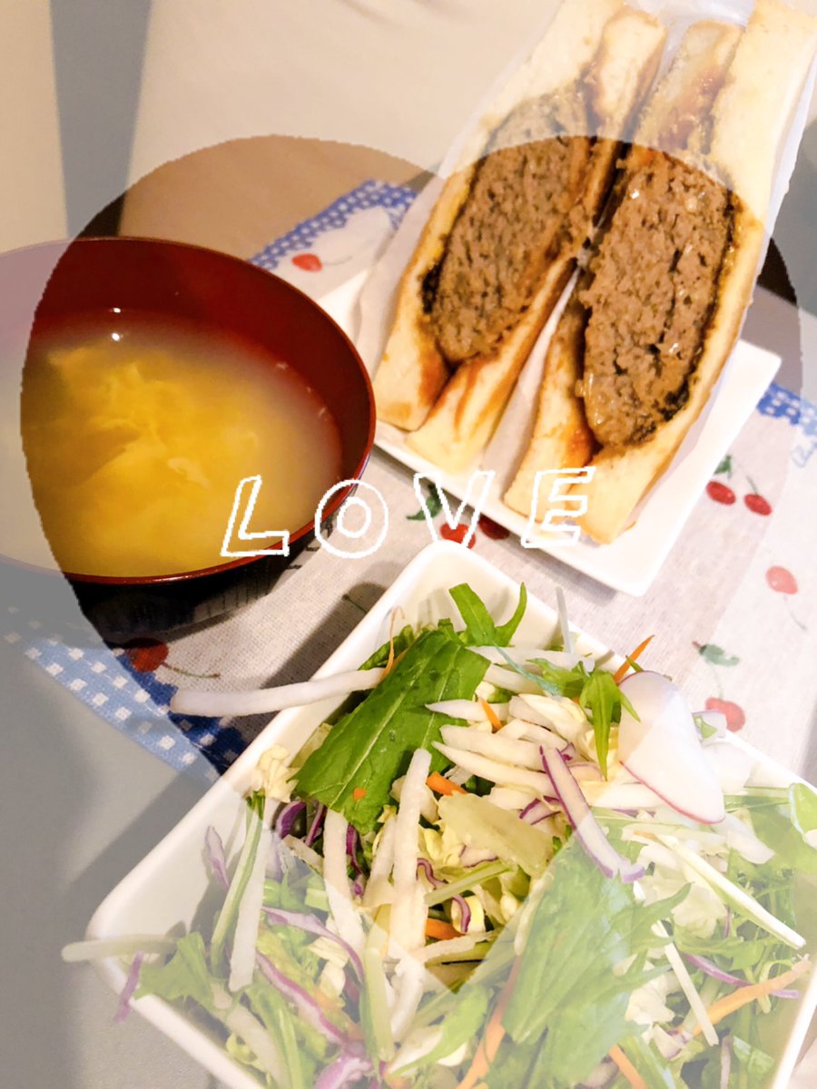 みっっっちりハンバーグサンド作った! 