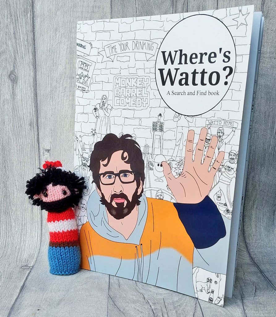 NCCbyKimberley's tweet photo. Okay, it feels safe for me to finally release my reserve (and probably final ever) stock of #WheresWatto (I always get &amp; hold spares in case any get lost in the mail). There's about 5 of them. @watsoncomedian you obviously have dibs: DM me if you want any x https://t.co/I1LLNzFFSP
