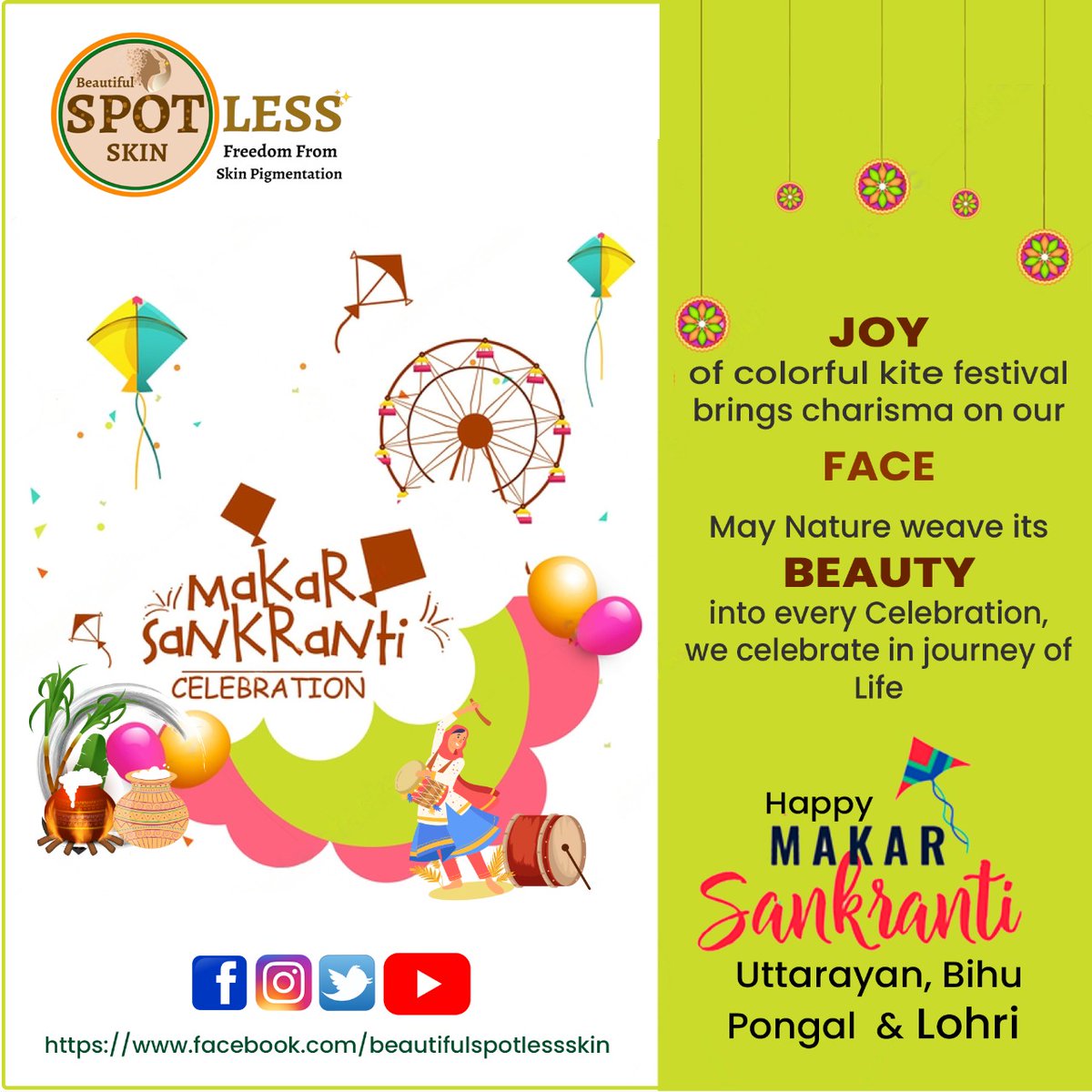 CampaignSkin's tweet photo. Let your face always be filled of grace and glow of the sun god , happy makarsankranti
#skincareroutine #topdermalogisitsofinida #bestdermatologist #melasmacare #sunscreen  #acnetreatment #dermatologistsforskincare #communityofdermatologistsofindia #MakarSankranti2023 #festives https://t.co/8uJ1vmeoHC