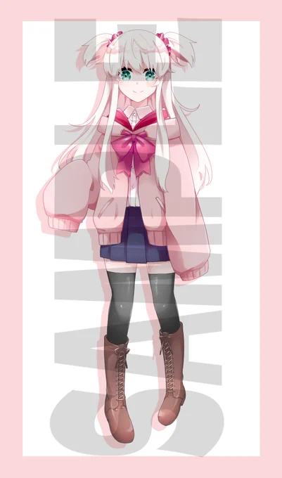 【個人依頼】枢木屋( )さんから個人依頼を受けまして、立ち絵と設定画を描きました!!実はすっごい昔に作ったキャラデザのリメイクでもあります。 
