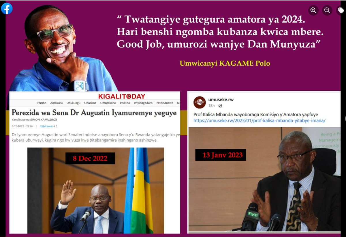 KayitabaSpecios's tweet photo. #KAGAME's 2024 #Fake #elections for his #4thTerm, #Shedding #blood already?
1) Dec 2022: Senate president resign
2) Jan 2023: Election Commission President dies
3) Who is NEXT ?
@omardaair @USAmbRwanda @hrw @AP @DrTedros @EmmanuelMacron @POTUS @RFI @alainjuppe @CNN @Vbiruta @UN https://t.co/TDeP4aSYyE