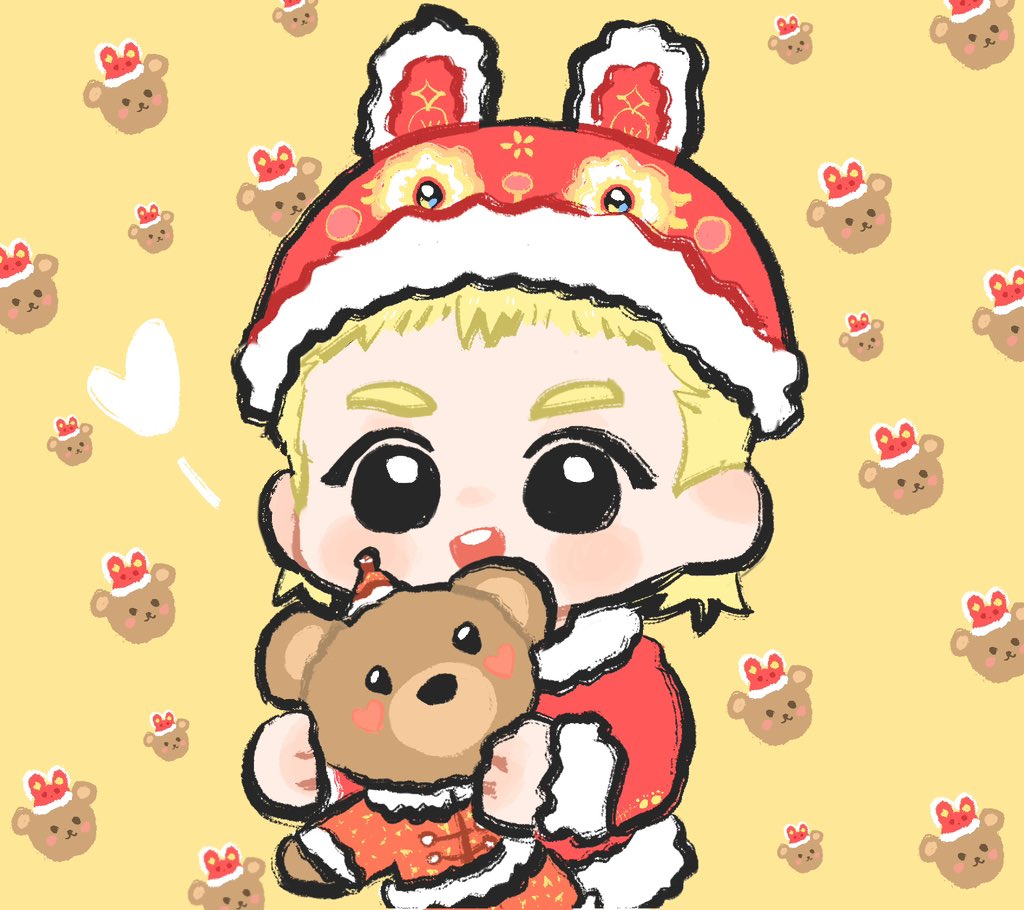 HHHope_'s tweet photo. 🎨小年快乐呀～^^
<🐰兔兔与熊熊🐻>
@official_mino_ 💕
健健康康 快快乐乐

#宋旻浩 #MINO #WINNER #fanart #minofanart #송민호 https://t.co/FVgTHbLyOh