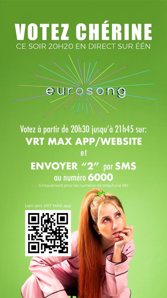 soooo excited to perform for you all tonight!!!! here's how YOU can vote 🍒🍒🍒🍒 #eurovision #eurosong2023