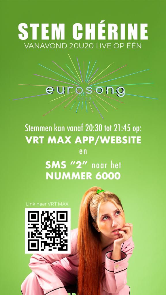 cherine_mroue's tweet photo. soooo excited to perform for you all tonight!!!! here's how YOU can vote 🍒🍒🍒🍒 #eurovision #eurosong2023 https://t.co/XboGq5B4PK