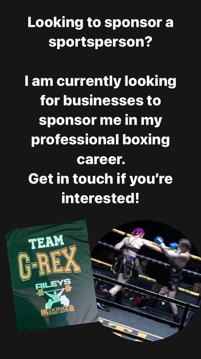Get in touch 📥 

#womensboxing #boxing #femaleboxing #sponsors #professionalboxing #femaleprofessionalboxing #chesterfield #chesterfielduk #chesterfieldbusiness #sheffield #sheffielduk #sheffieldbusiness #teamgrex #voteboxing #boxeo