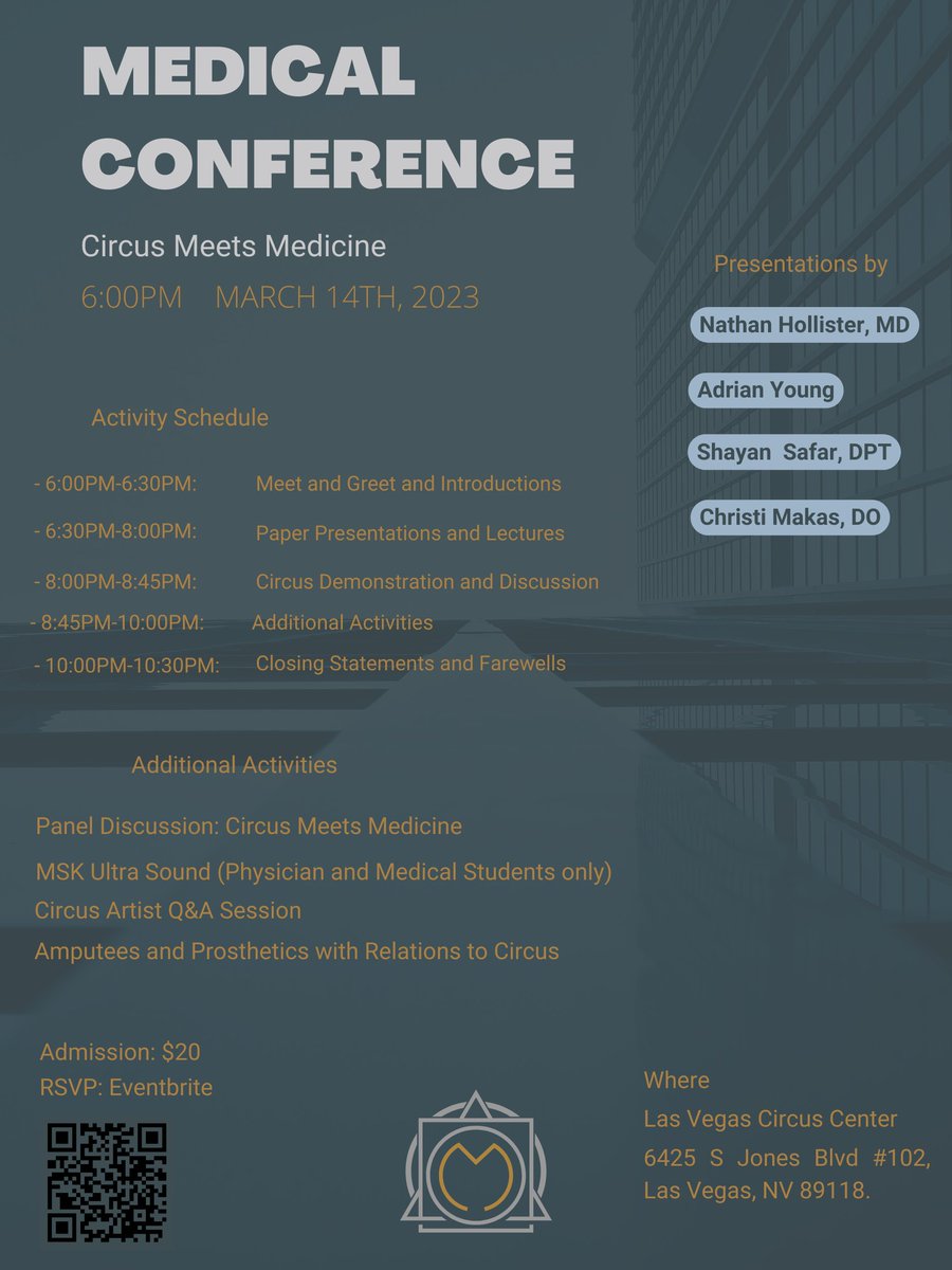 Kristina Domanski MD (@carpe_venenum) on Twitter photo Join us on March 14th for an evening of learning, discussion and performance where Circus meets Medicine, featuring one of our <a href="/LasVegasEM/">Las Vegas EM</a> #EMresidents #SportsMedicine tickets at eventbrite.com/e/circus-meets… Join us on March 14th for an evening of learning, discussion and performance where Circus meets Medicine, featuring one of our <a href="/LasVegasEM/">Las Vegas EM</a> #EMresidents #SportsMedicine tickets at eventbrite.com/e/circus-meets…