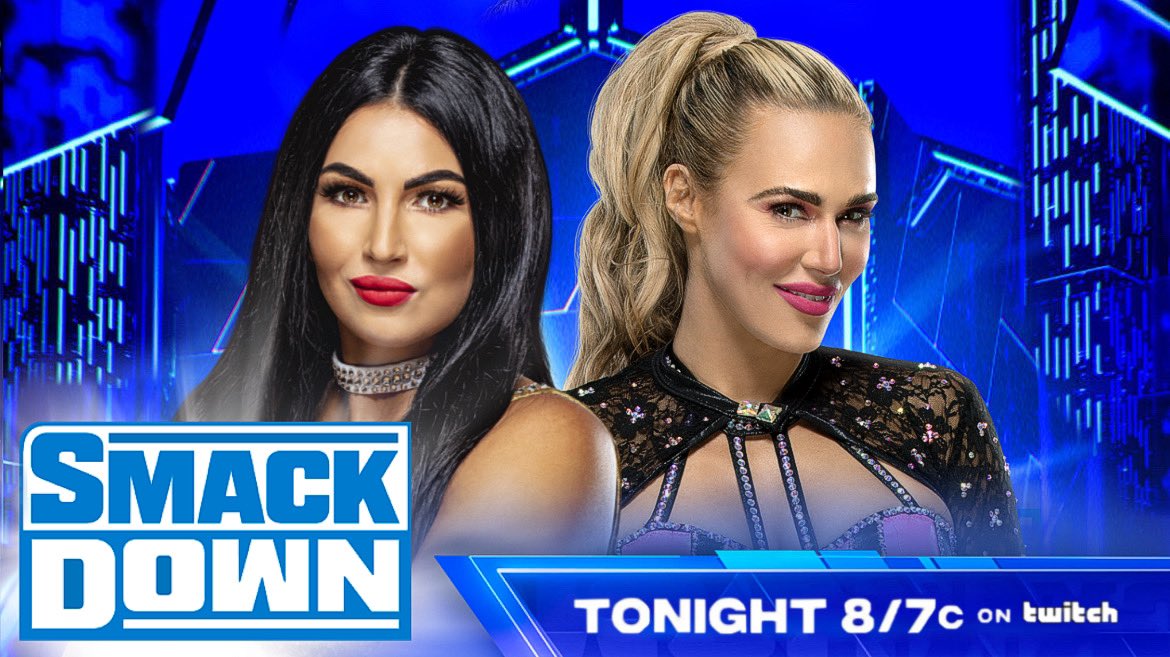 2KFUniverse's tweet photo. Tonight at 8/7c on @Twitch!

🤴 @BangerEra2KF vs. @ItsWildeRide2KF
👸  The Queen’s Crown tournament continues 
⚔️ @DMcIntyre2KF’s Royal Rumble opponent revealed  
🔥 @ScrapDaddy2KF reveals plans for @TeganNox2KF 
... and more! #SmackDown 

Two more weeks until #2KFRoyalRumble. https://t.co/vyvXK7RKzI