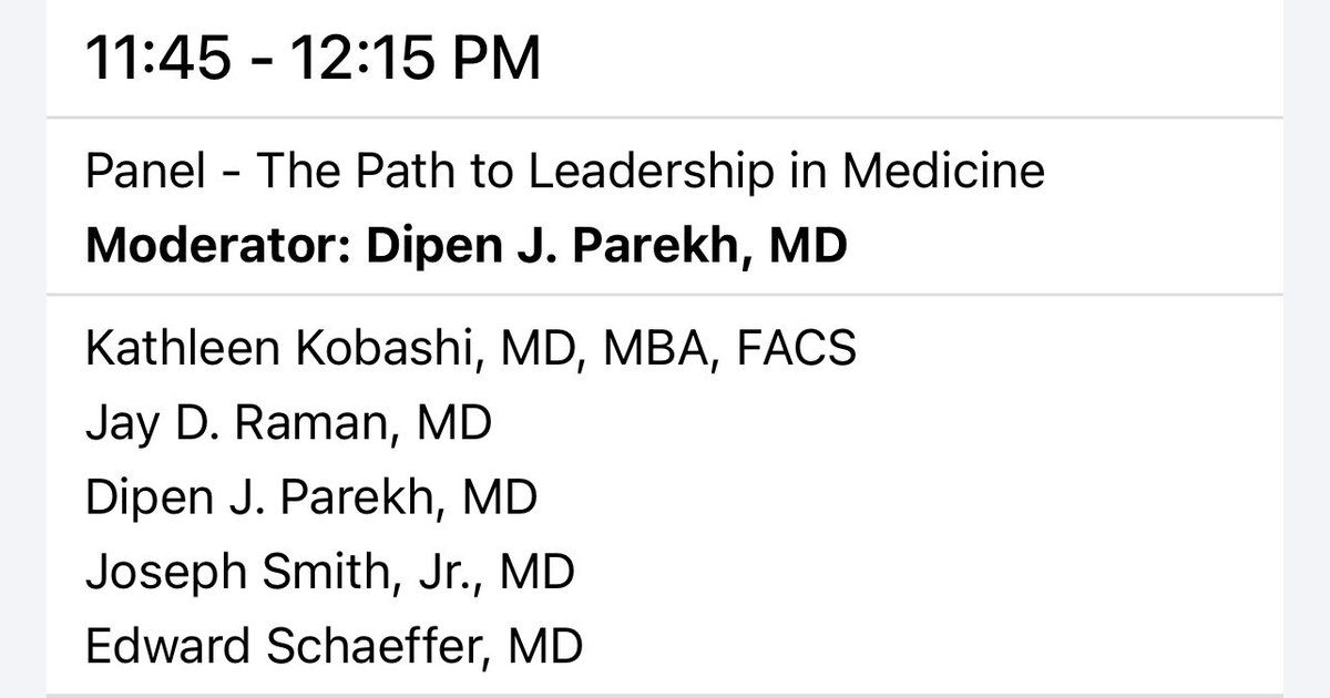 STARTING NOW: Our very own @EdwardSchaeffer, MD, PhD, is on the panel discussing The Path to Leadership in Medicine at the @dsui_miami_uro Urology on the Beach Conference’