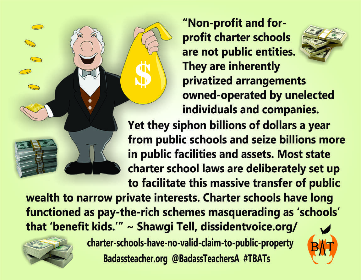 All you have to do is google #AnotherDayAnotherCharterScandal and you'll see. Or check out research @NPEaction #TBATs .<a href="/AZBatsA/">Arizona Bats</a> .<a href="/ColoradoBATsA/">ColoradoBATsA</a> .<a href="/UtahBATs/">UtahBATs</a> .<a href="/OregonBATs/">OregonBATs</a> .<a href="/CaliBats/">Cali Bats</a> .<a href="/WaBATs_/">Wa Badass Teachers A</a> .<a href="/NVBats/">NVBATs</a> .<a href="/hawaiibats/">@HawaiiBATs</a> .<a href="/AlaskaBATs/">AlaskaBATs</a>