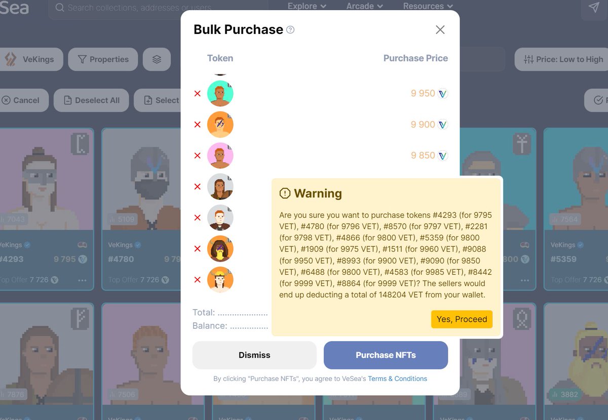 asiansmallcoin's tweet image. I may or may not have just swept another 15 @VeKingsNFT off the floor and brought us back to 10k baby!

#VeChainHasNFTs