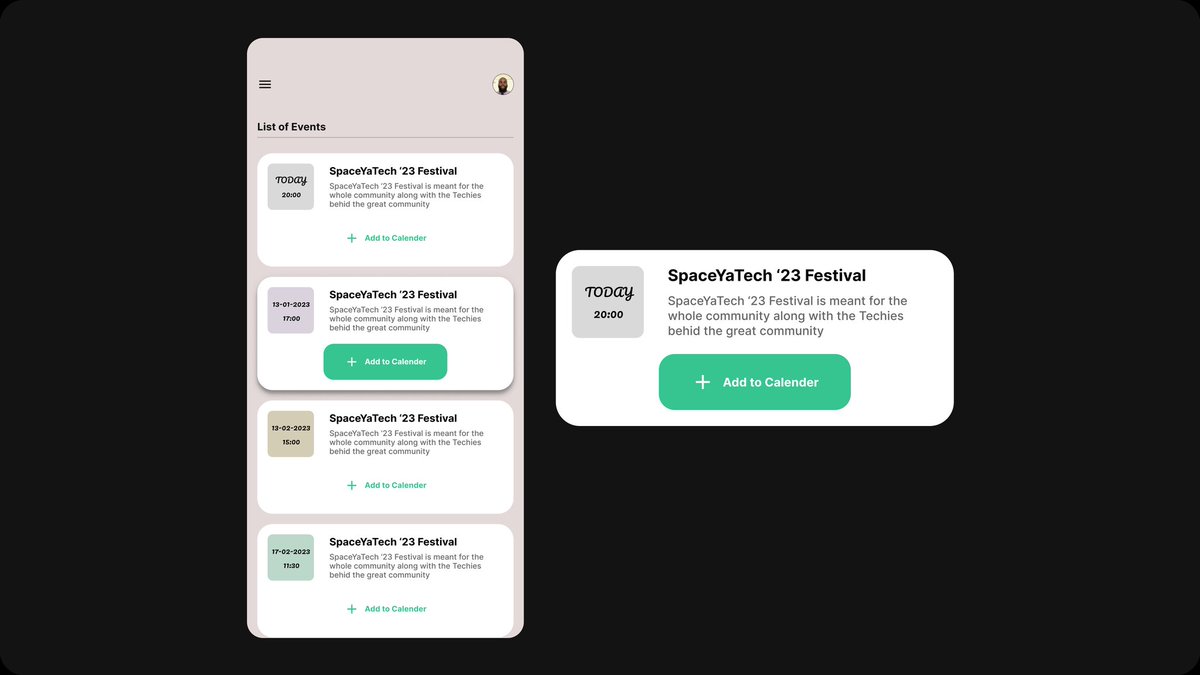 hidrah_'s tweet photo. #Day070 of #DailyUI
Event listing (UI) design.
Tool: @figma
#UIUXDesigner #DesignTwitter #figmadesign #techtwitter #NationalShutdown #Shiba #useChimoney #GiveChimoney https://t.co/1ZvCFiDGvE