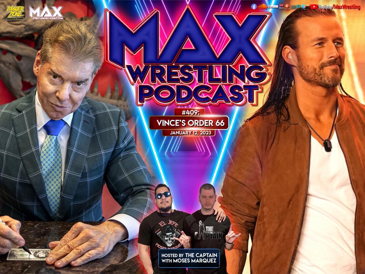 MaxWrestlingUK's tweet photo. NEW EPISODE!
We're talking the sale of 
#WWE, #VinceMcMahon, #StephanieMcMahon, #AdamCole, the sale of #WWE, the futures of #Andrade and #JayWhite, #NoMercedes and much more as the Wrestling landscape is changing... 
🔴 https://t.co/YoWmACqwJ9
🟠 https://t.co/Xuf446lkyc https://t.co/38RS9FhGJN