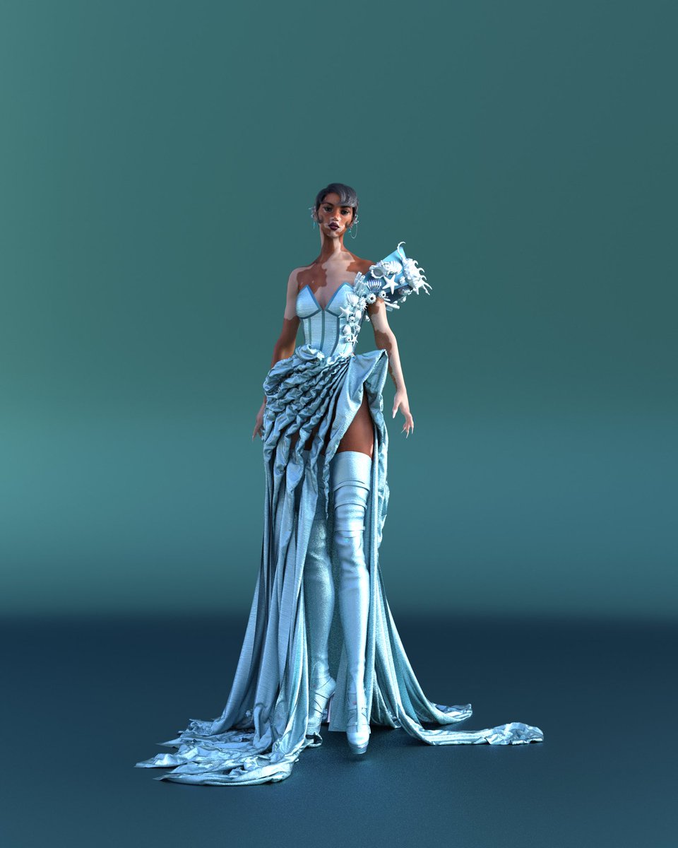 OCEAN DRAPES 🌊🌊🌊
#digitalfashion