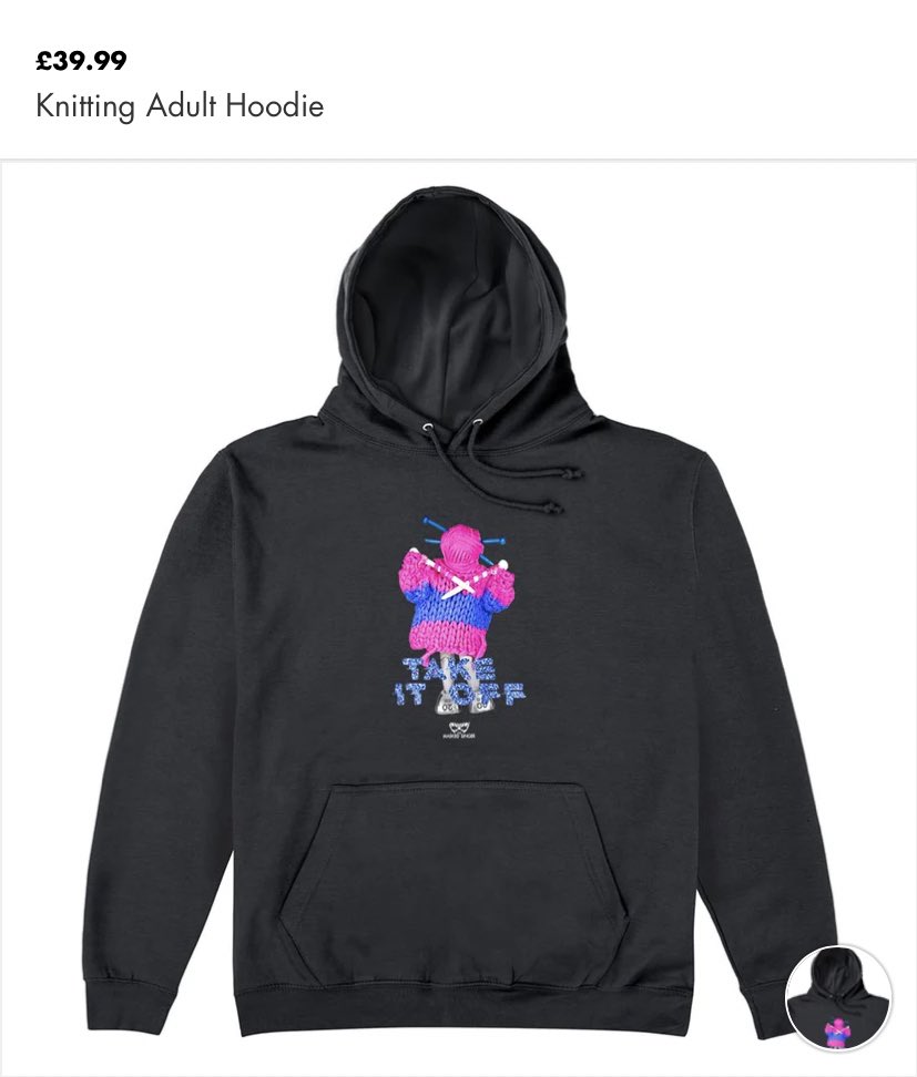 SamBawse's tweet photo. @MaskedSingerUK I’ll just go ahead and add this to. My Steps Collection. Birthday gift to myself. #TeamKnitting 🧶 💜 https://t.co/hdNg5JkEyy