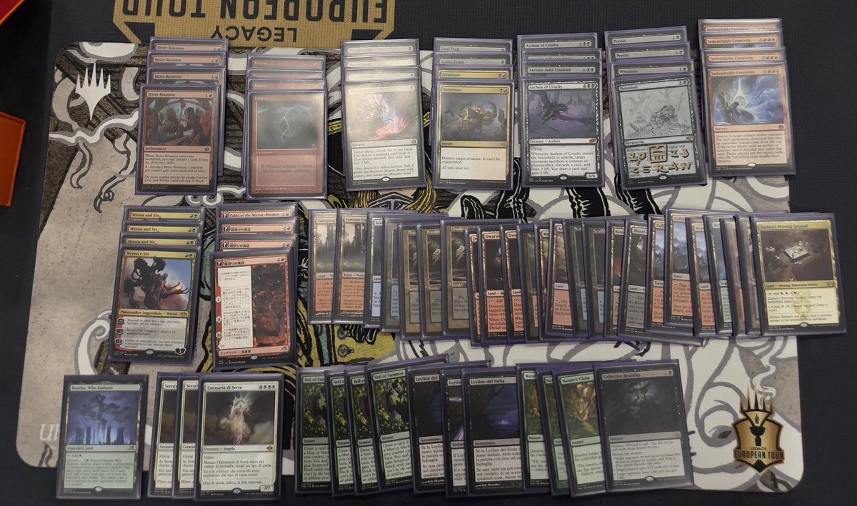 Malowless14's tweet photo. Not a great result 5-4 at #GOQTrieste with #JundCreativity by @kanister_mtg
2-1 Mono w hammer
2-0 Scapeshift
1-2 Ur
2-1 4c creativity
1-2 Scapeshift
1-2 Amulet titan
0-2 Br scam
2-0 UBW reanimator
2-0 contro @ERosadini too much scarse to face the “Mariuol” at table 79 https://t.co/Gon5D6vKrS