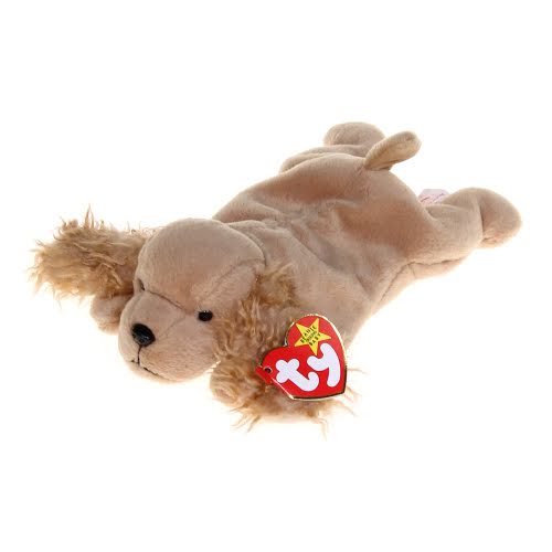 Spunky the cocker spaniel. 
Birthday: January 14, 1997.
“Bouncing around without much grace
To jump on your lap and lick your face
But watch him closely he has no fears
He’ll run so fast he’ll trip over his ears !”