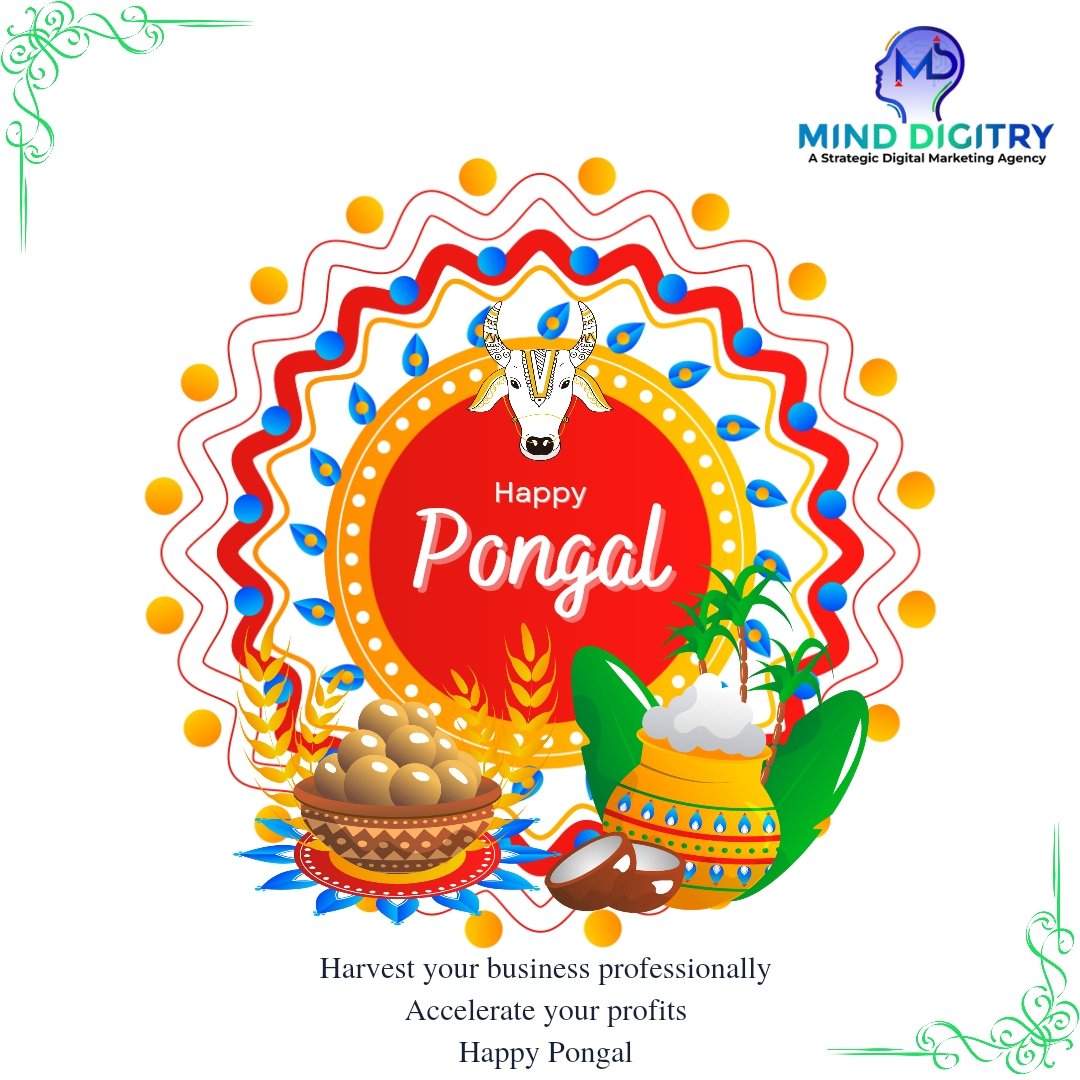 On this auspicious day of Pongal make your business to bloom... Mind Digitry is the perfect choice... Creative techniques with creative experts.. Wishing you a Happy Pongal 2023...
#pongal #pongalcelebration #pongalopongal #pongalfestival #pongalspecial #pongal2023  #minddigitry