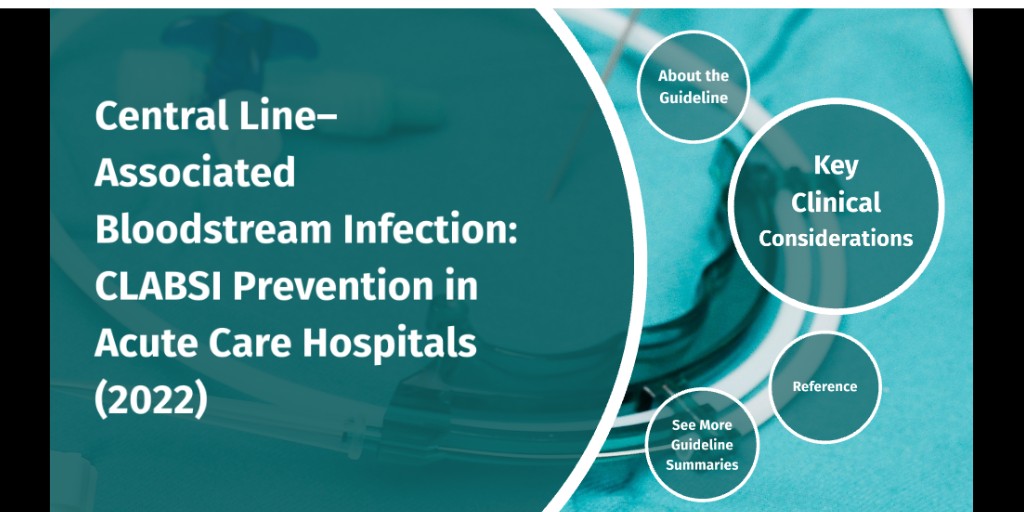 NursingCenter's tweet image. This new guideline summary offers recommendations for implementing strategies to prevent central line–associated bloodstream infection (#CLABSI) in the acute-care setting. Read more: ow.ly/Oz6150MqIBN

#AcuteCare #NurseTwitter