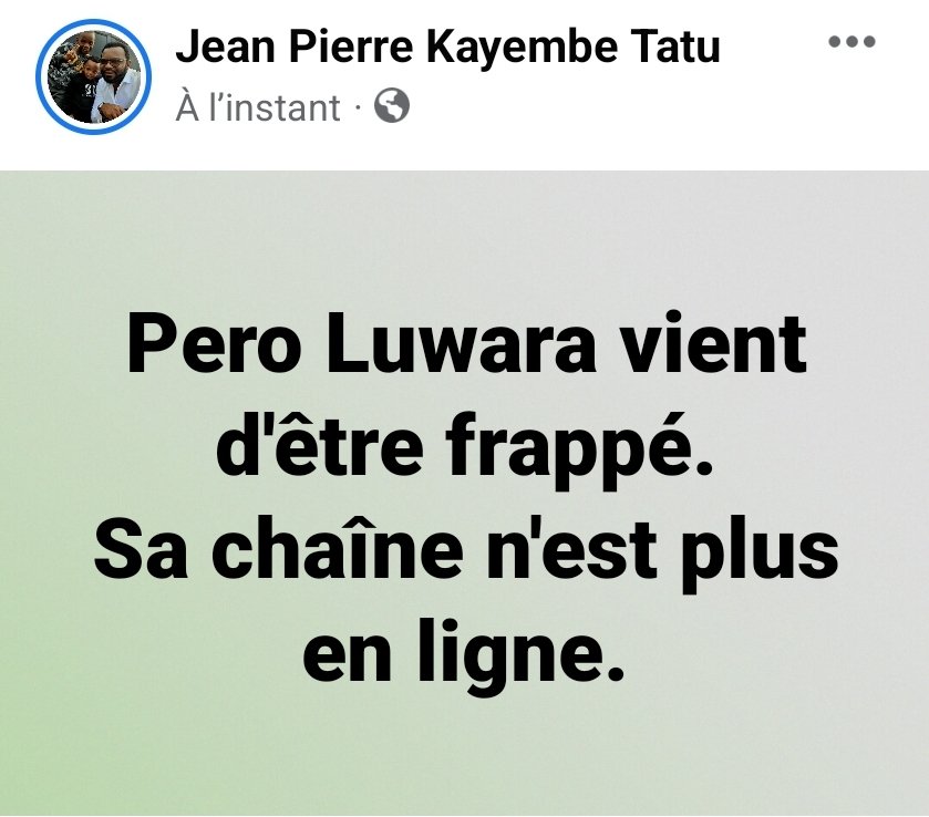 JEAN PIERRE KAYEMBE On Twitter Triste