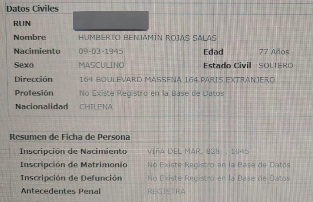 LeoVieyra_'s tweet photo. Compas, desde París piden ayuda para encontrar a la familia de Humberto Rojas Salas, oriundo de Valparaíso.
Falleció y está en la morgue del hospital La Pitie Salpetriere, y necesitan algún familiar para poder repatriarlo o tomar medidas.

#Ayuda
#RT
🙏🙏❤️😁 https://t.co/6w6BH5wwE7