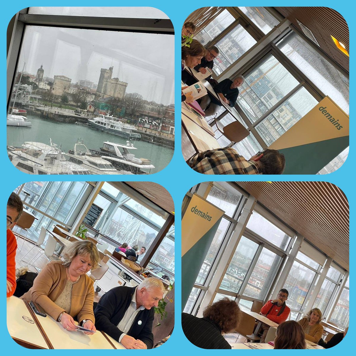 Café citoyen cet après-midi à l’Aquarium de la #Rochelle en présence d’élus locaux. @demainsleparti, on a parlé millefeuille territorial, économie responsable et mobilité dans nos  #territoires #decentralisation #gerardgandauber et des membres de <a href="/PRG_17/">Parti Radical Gauche</a>