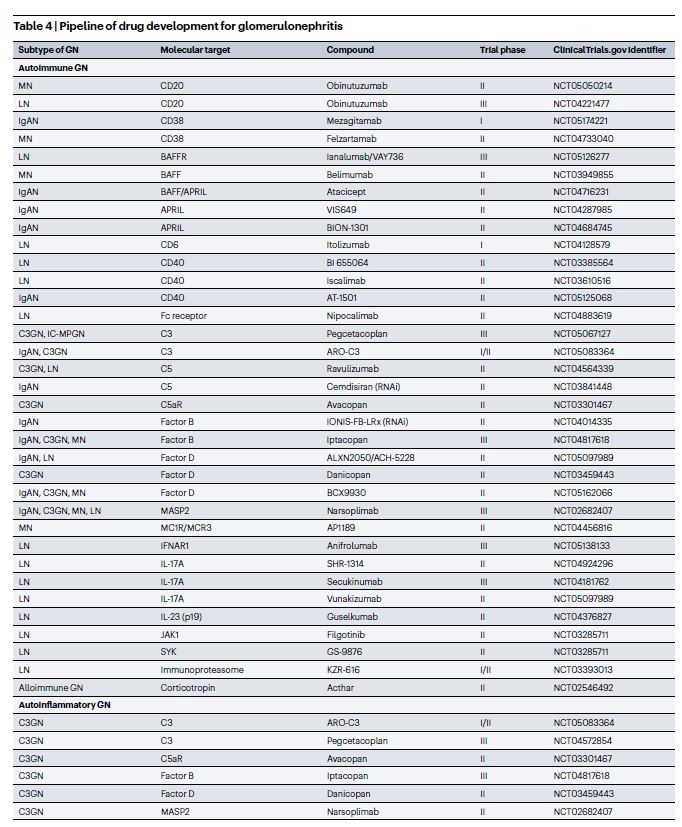 hjanders_hans's tweet photo. 1. Most drugs for GN act outside the kidney (spleen, lymph nodes, bone marrow)
2. Long pipeline of drugs for 3 of the 5 groups of GN that connect immunopathogenesis + immunotherapy
Now in @NatRevImmunol 
 @KitchingLab @PRomagnani, Nelson Leung
Free online: https://t.co/EGFkGBpC9p https://t.co/PaF1zqkIgW