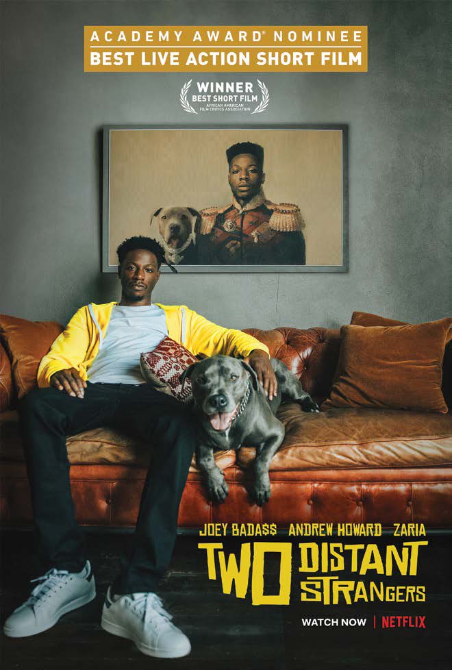 chris_du_banane's tweet photo. Two Distant Strangers - a thirty minute short film on Netflix. I'd recommend it if you have half an hour to spare and have Netflix. It won an Oscar if that helps convince you. #TwoDistantStrangers #Netflix https://t.co/8d6BMgnu87
