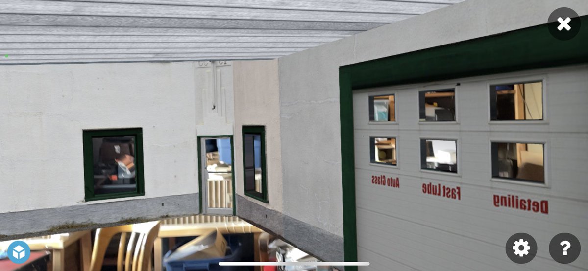 A new model from the 1935 gas station in Crossfield is on sketchfab now. This one has walls and a new technique for opaque windows from outside, and transparent when you are inside.