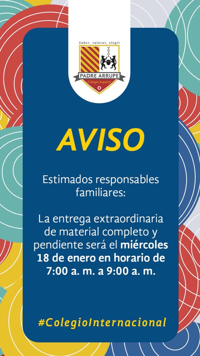 AbyAlfa2's tweet photo. Good afternoon everyone!
#SoyArrupe #SomosArrupe2023
#EducaciónDeCalidad 
#SiempreMasParaLosDemas 
#Educación #Calidad 
 @SantiagoNogale2 https://t.co/monlLAZ2QZ