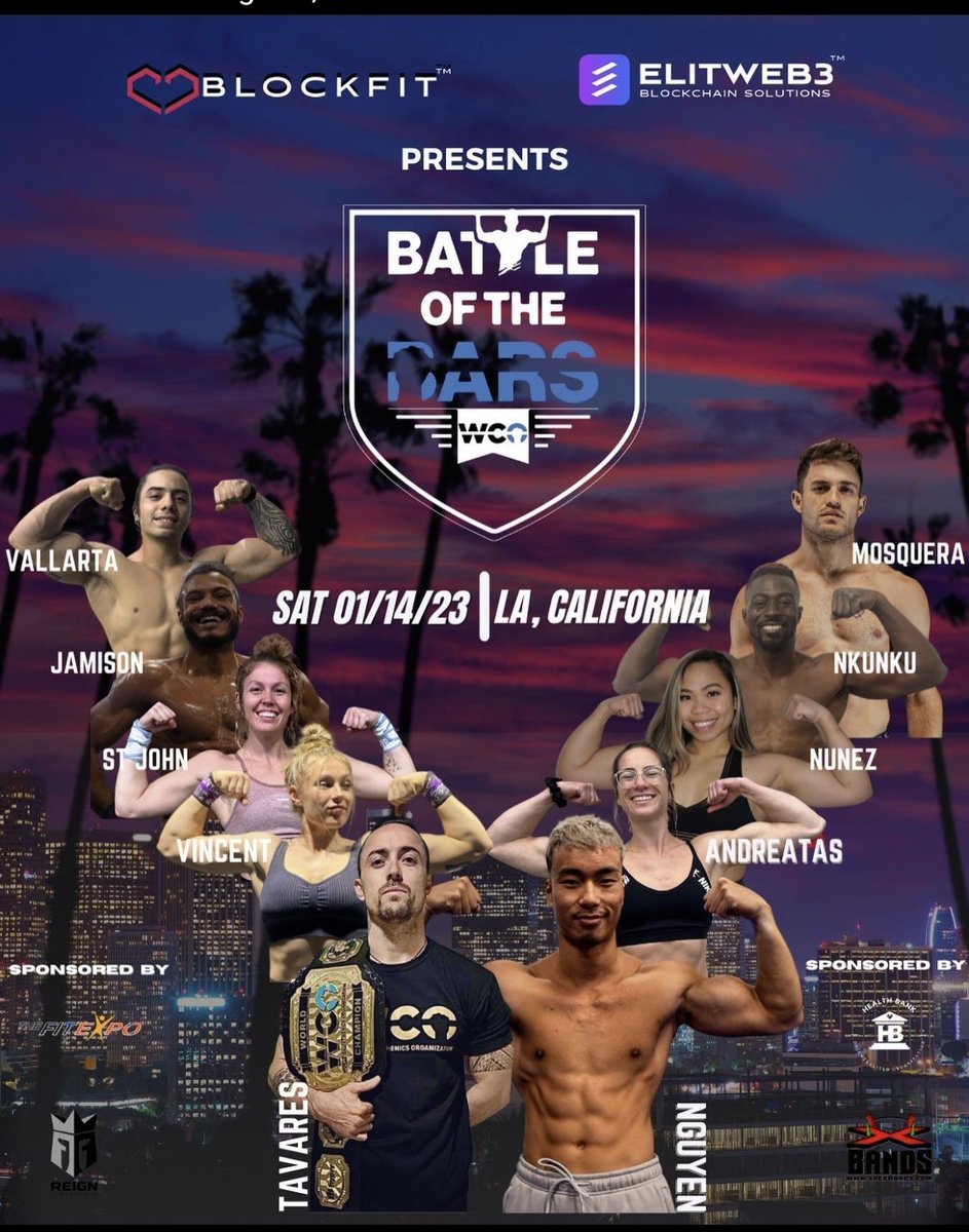 HowManyMiles_'s tweet photo. My boys have been inspired by the awesome athletes of the @WCO_ORG and so can you.
Tune in at 2pm PST/10pm GMT and be amazed.
#calisthenics #LAFitExpo #fitness https://t.co/r7EanUY4D5 https://t.co/zWCNtG1gtl