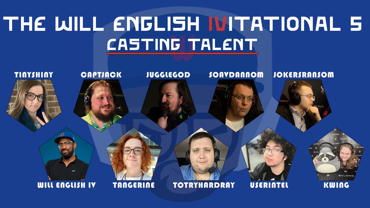 WillEnglishIV's tweet photo. Once the stars align for Will English IVitational 5 at @BelongArenas @BelongSCHA, we require visionaries and storytellers to weave our stars together.

Presenting our legendary casting talent for #IV5LAN!

The action starts Soon (TM) at https://t.co/nQ2DuJBm4U! https://t.co/ll9KN0XqGl
