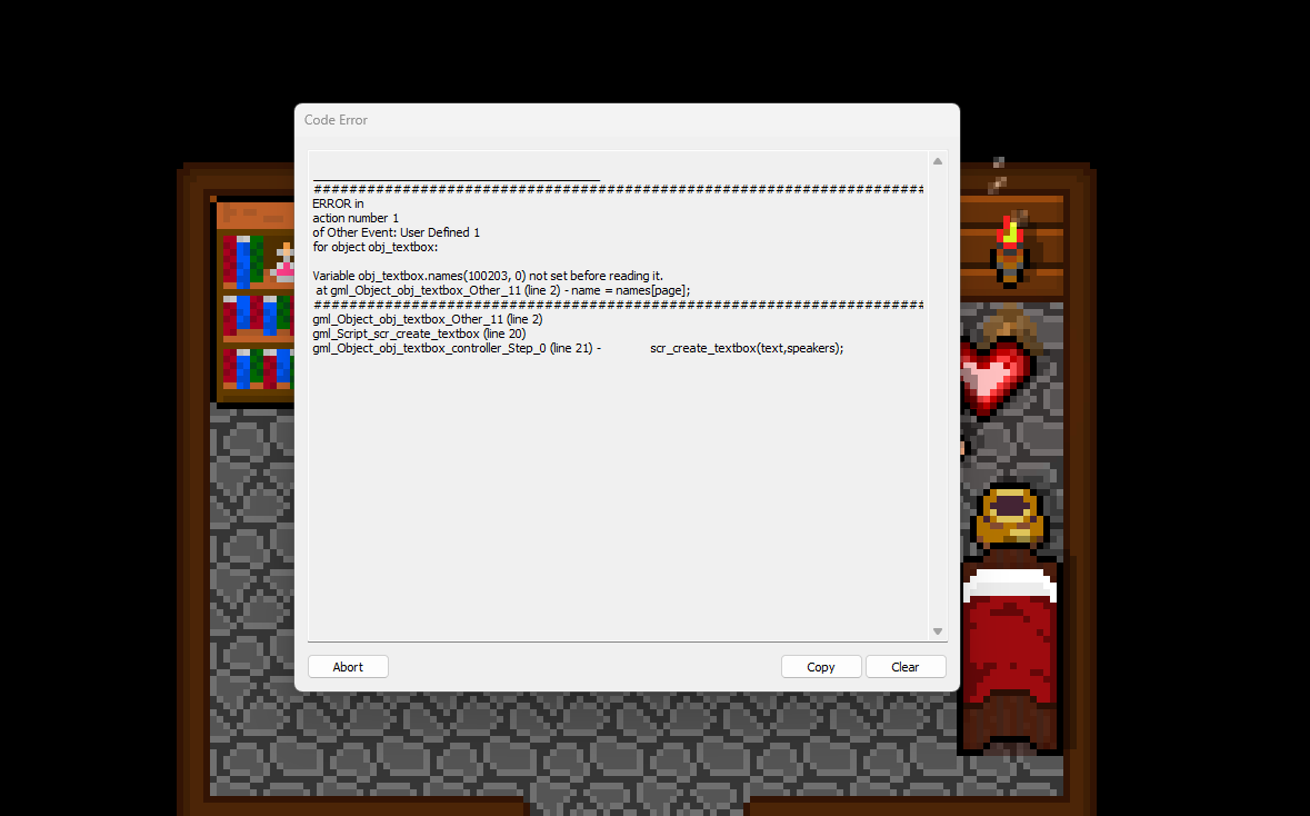 100HeartsGame's tweet photo. The not so fun parts of #gamedev... having a new bug that you didn't bring (updated software) but struggling to sort it out. 

I will get there, eventually... #GameMaker https://t.co/CsDYBc719V