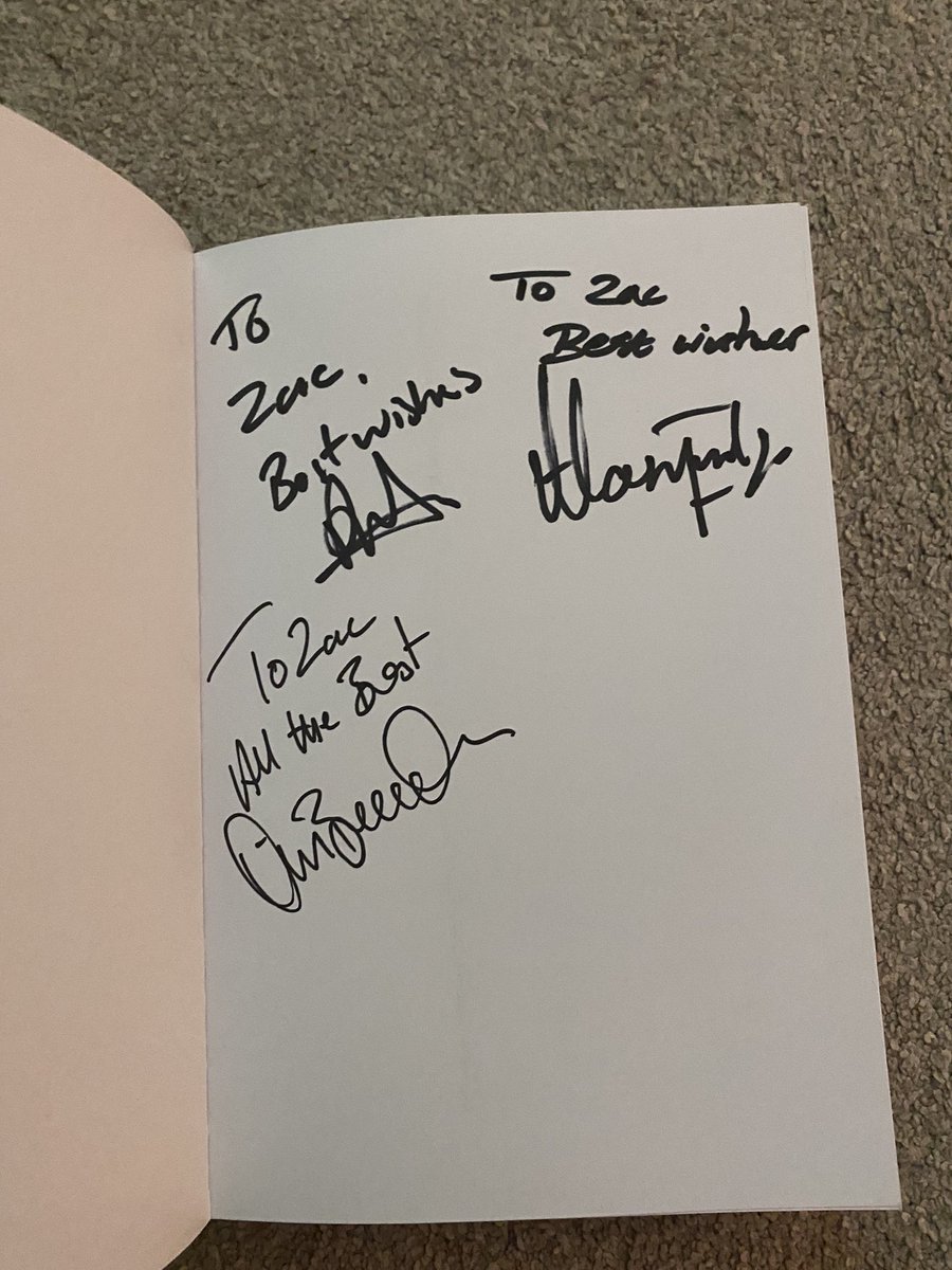 NonLeagueZac's tweet photo. Finally got the ‘They played for David Pleat at Luton Town’ book today!Thanks to @Kitman_Phil #TimBreacker  and Alan Judge for signing it! Also thanks for signing a copy for my 75 year old Grandad who has watched all those players play! Means the world to both of us! https://t.co/tRP7ZiPbrz