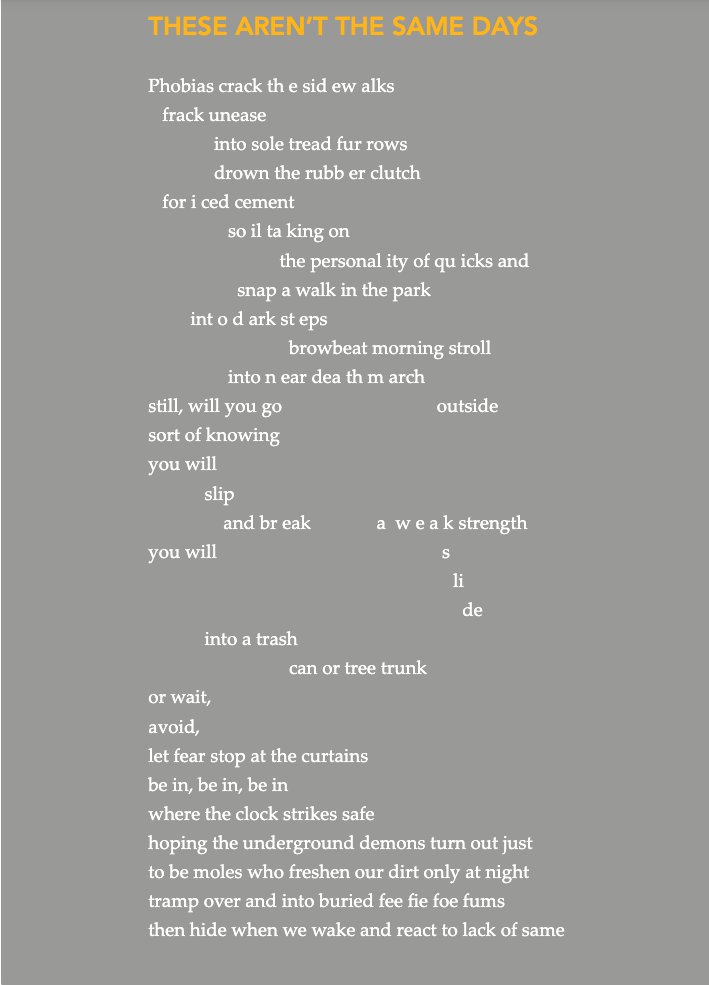 iclimatechanger's tweet photo. New poem from @armstrongwords https://t.co/zU7Fqokhm9