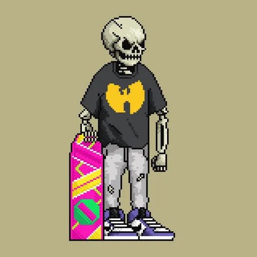 archivum_saves's tweet photo. @skulledzNFT Wu shirt x hover board combo! https://t.co/e6gRKixTro